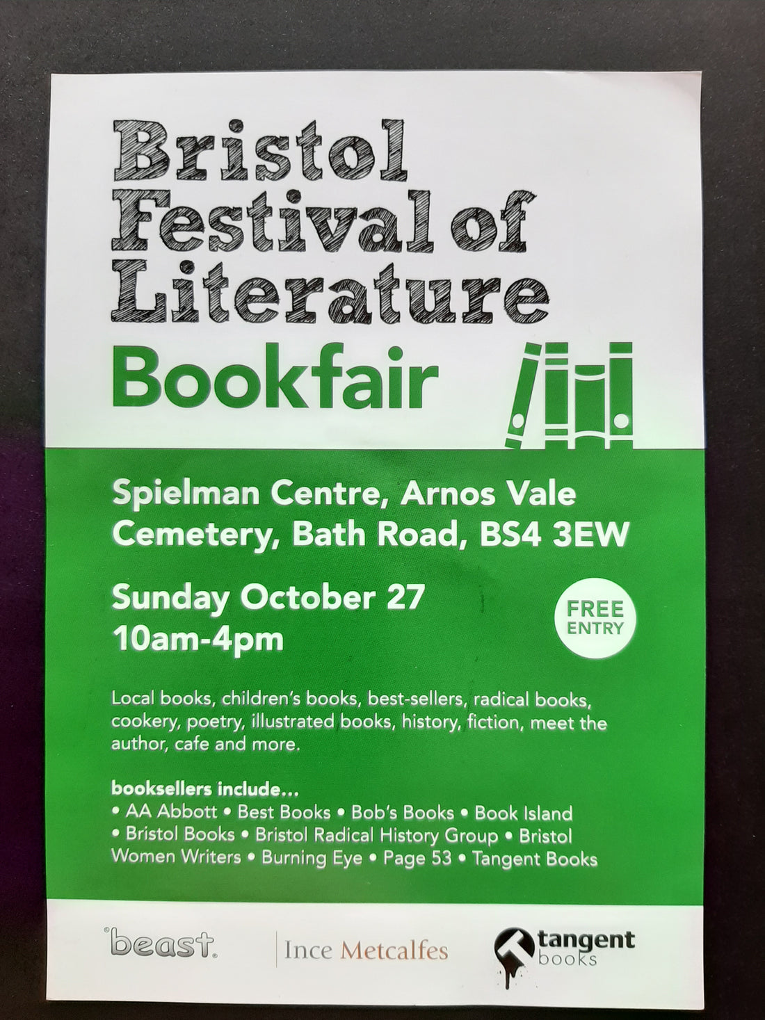 Book Fair at Arnos Vale Cemetery | Bristol Festival of Literature
