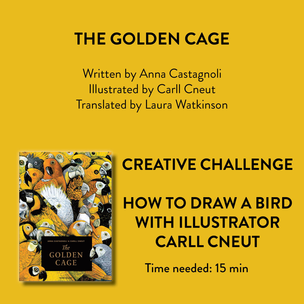 How to draw a bird with illustrator Carll Cneut [Easy]