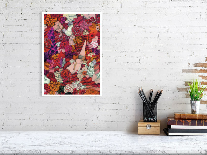A3 giclée print of Rosemary from The Witchfairy by illustrator Carll Cneut