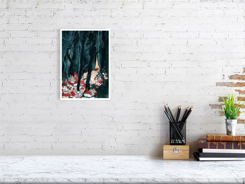 A4 giclée print of The Witchfairy  from The Witchfairy by illustrator Carll Cneut