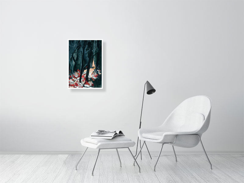 A2 giclée print of The Witchfairy  from The Witchfairy by illustrator Carll Cneut