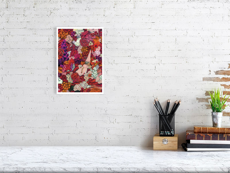 A4 giclée print of Rosemary from The Witchfairy by illustrator Carll Cneut