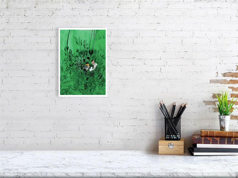 A4 giclée print of Egg of the Talking Bird from The Golden Cage by illustrator Carll Cneut